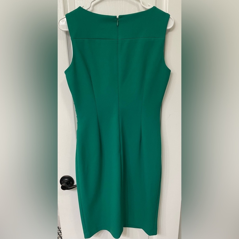 Calvin Klein One-Shoulder Dress in Green - Picture 3 of 3